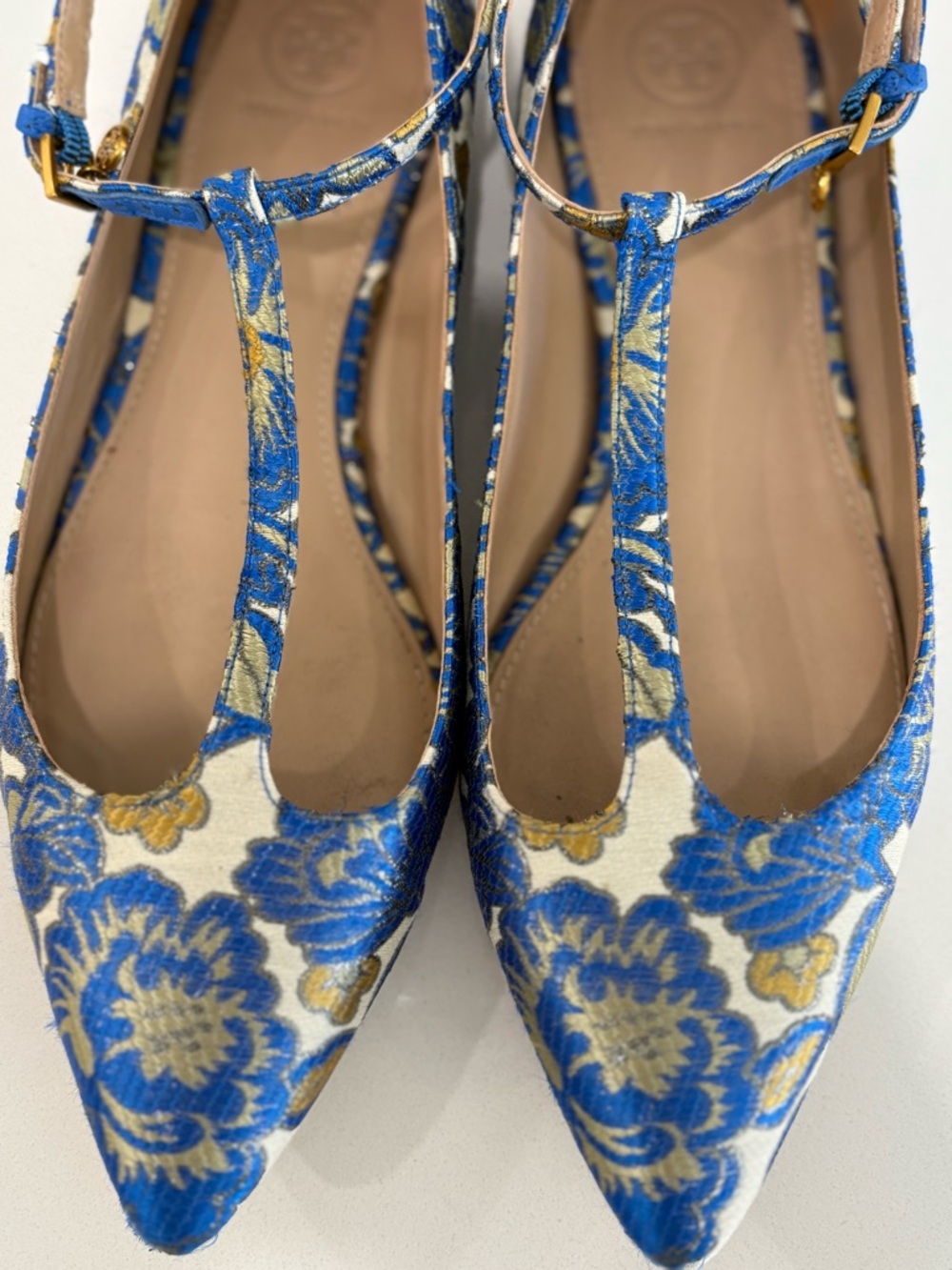 Tory Burch Silk Brocade Mary Jane Flats – Size 8.5 ✨ - Picture 5 of 16